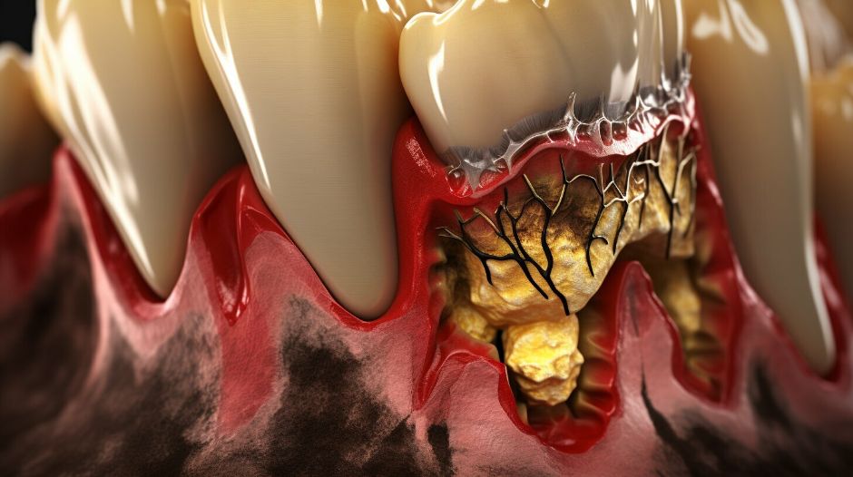 plaque buildup and tooth decay